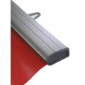 Twista Plus Poster Rails shown with grey end caps