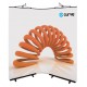Twist Curve Display System - Panels laid concave