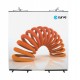 Twist Curve Display System - Panels laid flat