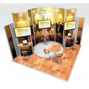 Linxs LBS-05 - 4M x 4M Exhibition Stand - Open 2 Sides