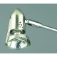 Close up of Sirius 50w mains spotlight in nickel finish