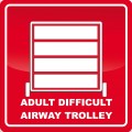 Adult Difficult Airway Trolley 550mm x 550mm