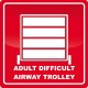 Adult Difficult Airway Trolley 550mm x 550mm