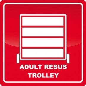 Medifilm Adult Resus Trolley Floor Graphic Medifilm Adult Resus Trolley Floor Graphic