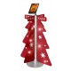iPad stand with 4 side mounted graphic panels