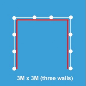 3M x 3M Shell Clad Exhibition Stand 3M x 3M Shell Clad Exhibition Stand