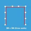 3M x 3M Shell Clad Exhibition Stand 3 Walls