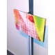 Panels attach to fixings and butt-up with Velcro