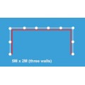 5M x 2M Shell Clad Exhibition Stand - 3 Walls