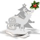 Tree Snowman and Reindeer Montage 2D