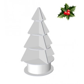 Rounded Cardboard Christmas Tree Display Rounded Cardboard Christmas Tree Display