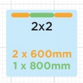 Backwall Only - Curvorama Shell Scheme Kit - 2M x 2M Shell Scheme