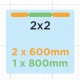 Backwall Only - Curvorama Shell Scheme Kit - 2M x 2M Shell Scheme