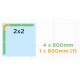 Backwall and 1 Sidewall - Curvorama Shell Scheme Kit - 2M x 2M Shell Scheme