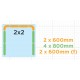 Backwall and 1 Sidewalls - Curvorama Shell Scheme Kit - 2M x 2M Shell Scheme