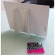 Bespoke Showcard with leaflet pocket and gloss lamination - rear view