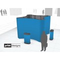 Quad Island Pop Up Display Stand
