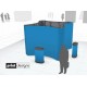 Quad Island Pop Up Display Stand