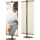 Bamboo Poster Shelf Banner Stand