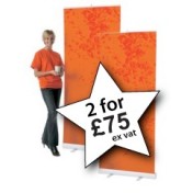 Budget Roller Banner Stands 850mm - 2 For £75 Promotion