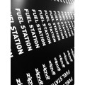 UV Printing onto black foamex board using white ink