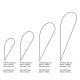 Teardrop Flags Sizes