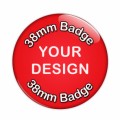 50 x Personalised Printed Pin Badges