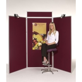 Three Panel Aluminium Framed Jumbo Display Stand Three Panel Aluminium Framed Jumbo Display Stand