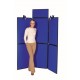 Six Panel Folding Display stand with PVC Frames